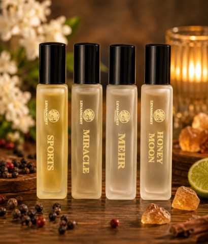 Levangrey Luxury Perfume Gift Set – Sports, Miracle, Mehr & Honey Moon (4 × 20ml)