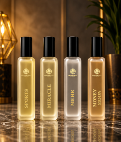 Levangrey Luxury Perfume Gift Set – Sports, Miracle, Mehr & Honey Moon (4 × 20ml)